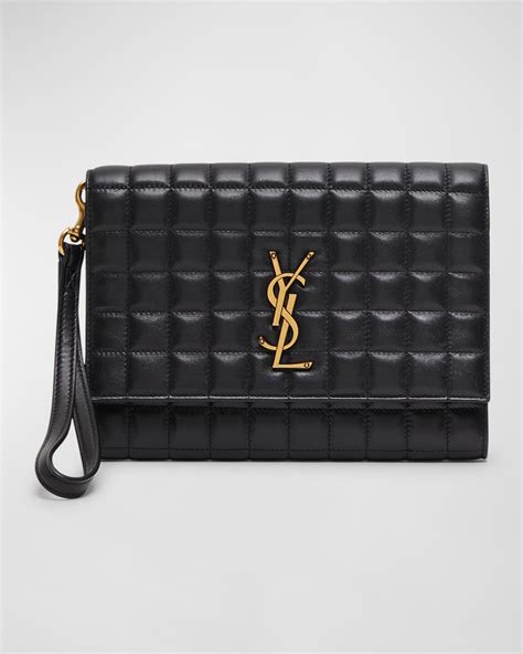 ysl small leather goods usa|ysl wristlet pouch.